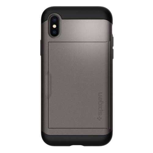 Чехол Spigen Slim Armor CS для Apple iPhone X Gunmetal в МТС