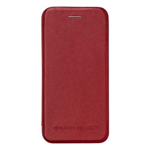 Чехол Waves Protect кожаный для iPhone Х red в МТС