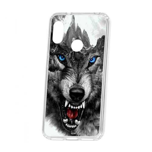Чехол Xiaomi Redmi 6 Pro Kruche Print Волк в МТС