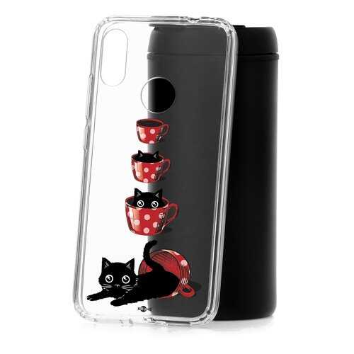 Чехол Xiaomi Redmi Note 7 Kruche Print Котенок в чашке в МТС