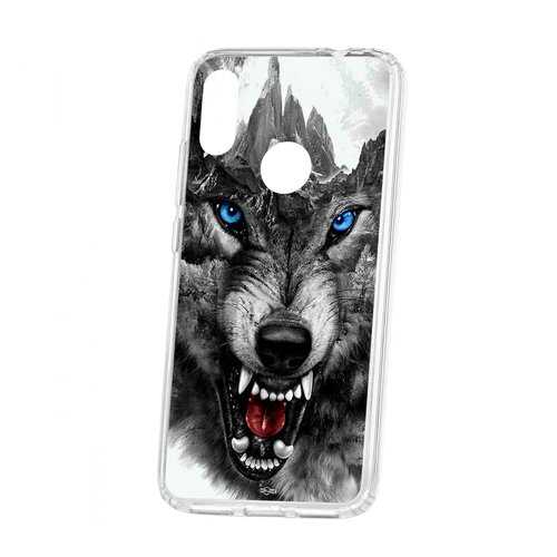Чехол Xiaomi Redmi Note 7 Kruche Print Волк в МТС