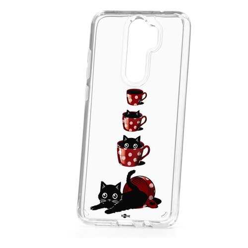 Чехол Xiaomi Redmi Note 8 Pro Kruche Print Котенок в чашке в МТС