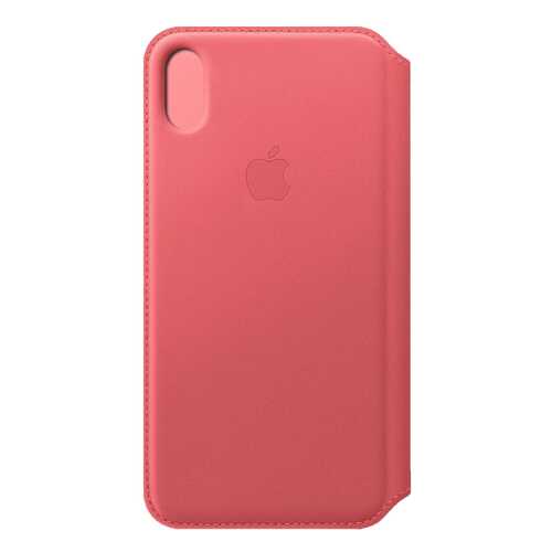 Кейс для iPhone Apple Folio XS Max кожаный розовый MRX62ZM/A в МТС