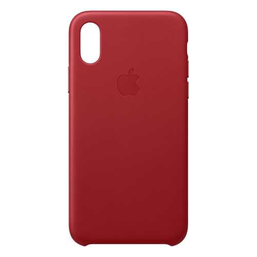 Кейс для iPhone Apple Leather XS кожаный красный MRWK2ZM/A в МТС