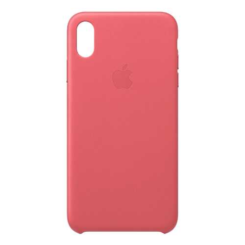 Кейс для iPhone Apple Leather XS Max кожаный розовый MTEX2ZM/A в МТС