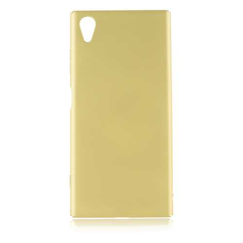 Накладка Brosco Soft-touch для Sony Xperia XA1 Plus, золотая в МТС