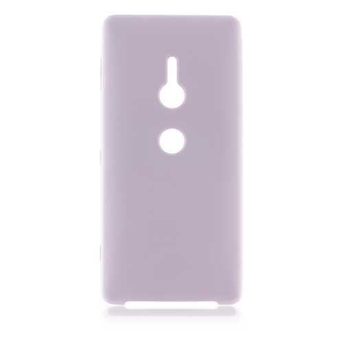 Накладка Brosco Softrubber для Sony Xperia XZ2, пепельно-розовая в МТС