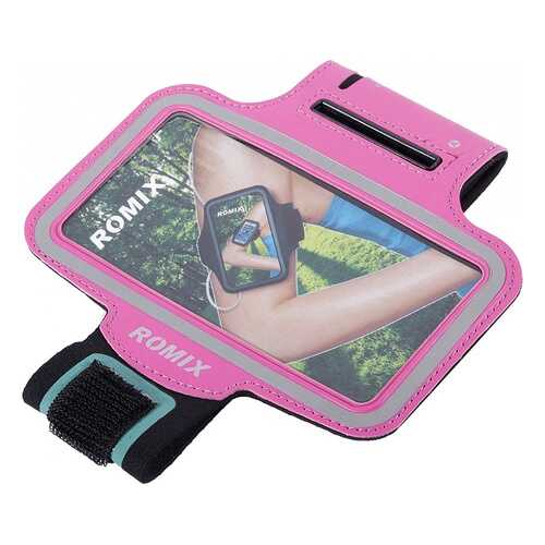 Спортивный чехол на руку Romix Arm Belt (RH07-5,5) для смартфона 5,5 (Pink) в МТС