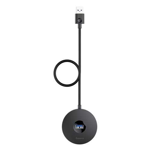 Адаптер Baseus round box USB HUB adapter 1m Black в МТС