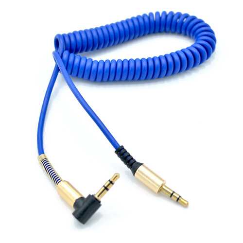 Aux кабель INNOVATION (M1-AUDIO) L-образный, пружина Blue в МТС