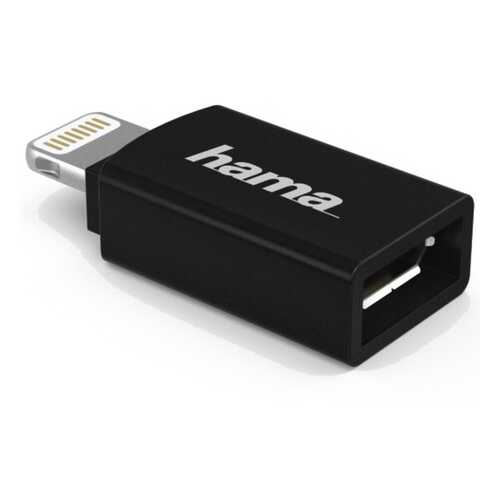 Hama H-178400 micro USB (f)-Lightning черный (00178400) в МТС