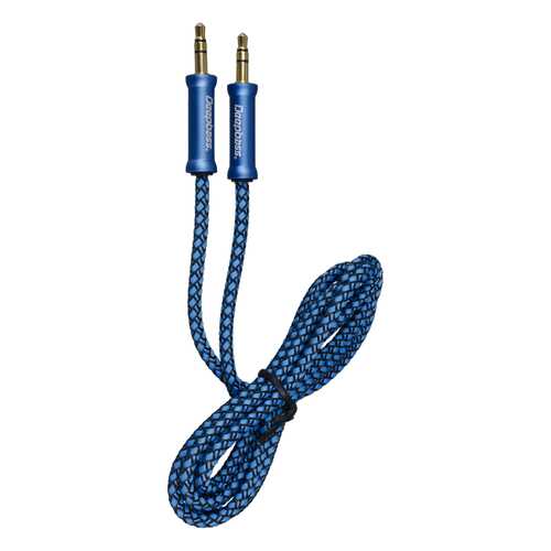 Кабель AUX AC323 Deepbass 3.5mm Плетеный Blue в МТС