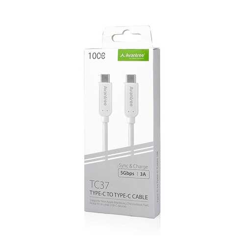 Кабель Avantree Type-C/Type-C TC37 1м White в МТС