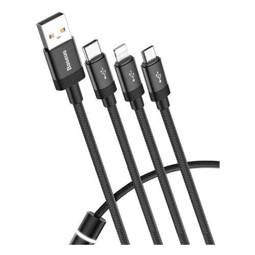 Кабель Baseus Data Faction Lightning 1.2m Black в МТС