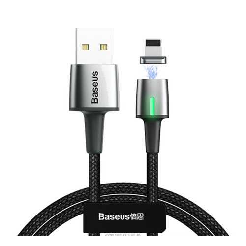Кабель Baseus USB-iP Zinc Magnetic Black 1m 2.4A в МТС