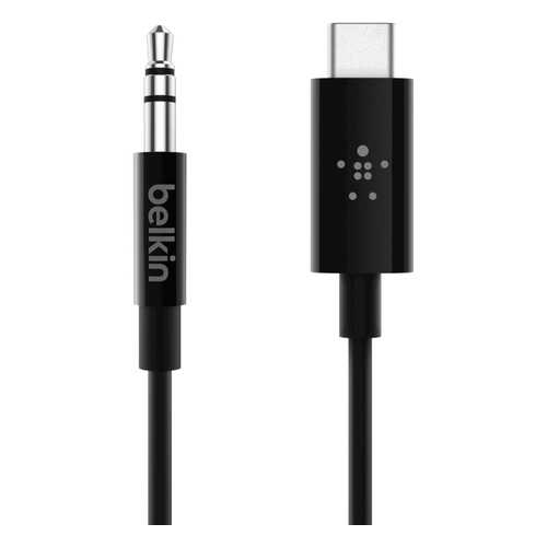 Кабель Belkin Rockstar 3.5mm/Type-C 0.9м (7U079bt03-BLK) в МТС
