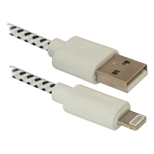 Кабель Defender Lightning 1м White в МТС
