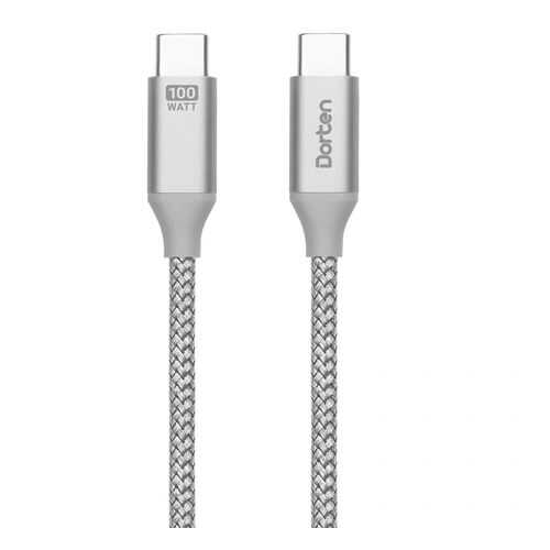 Кабель Dorten USB-C to USB-C PD Charging Cable Tetron Series 2 м Space Gray в МТС