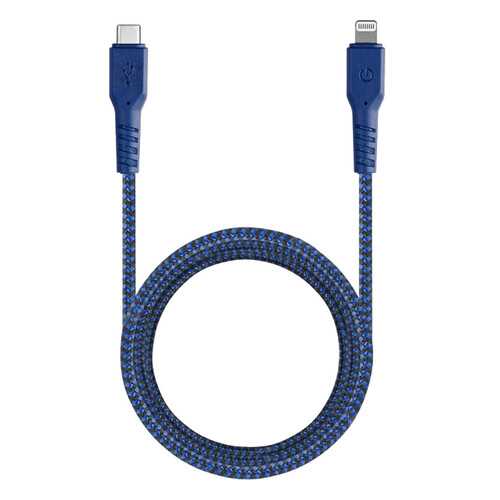Кабель EnergEA FibraTough Lightning MFI 1,5 м Blue в МТС