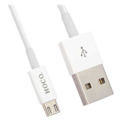 Кабель Hoco upm01 microUSB 1,2м White в МТС