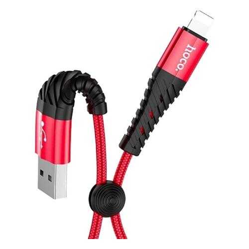 Кабель Hoco X38 USB - Lightning, 2.4A, 0,25м Red в МТС