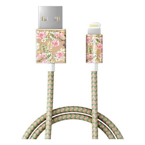 Кабель iDeal Fashion Cable Lightning 1м Champagne Birds (IDFCL-65) в МТС