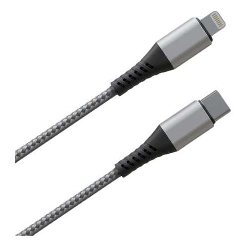 Кабель InterStep Power Delivery Type-C/Lightning 1,5м Grey в МТС