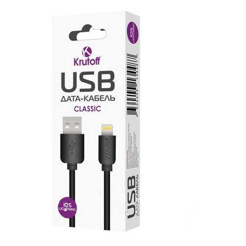 Кабель Krutoff Classic microUSB 1м Black в МТС