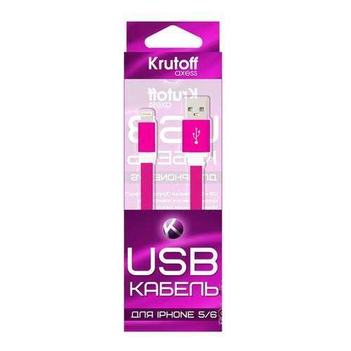 Кабель Krutoff Lightning 1м Pink в МТС