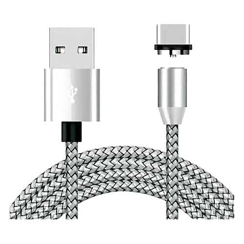 Кабель магнитный Zibelino DC Magnetic USB-USB Type-C (Silver) в МТС
