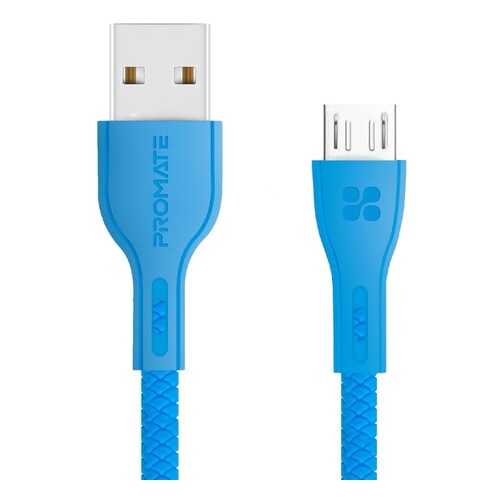 Кабель micro Promate PowerBeam-M (1.2m) Blue в МТС