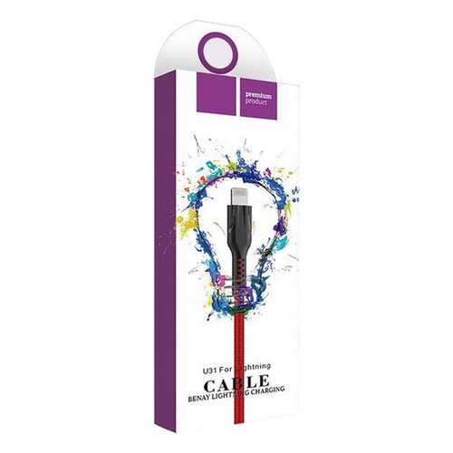 Кабель NoName U31 USB - Lighting, 1.5м Red в МТС