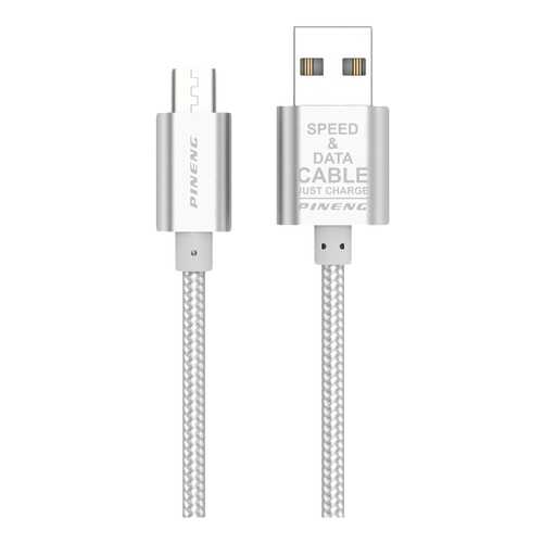 Кабель Pineng microUSB 1м Silver (PN-306SV) в МТС