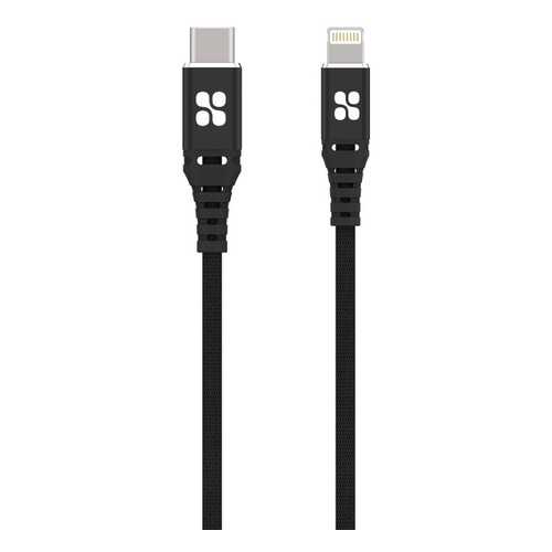Кабель Promate PowerCord USB Type-C to Lightning MFI (1.2m) Black в МТС