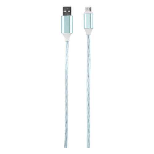 Кабель Red Line LED microUSB Blue в МТС