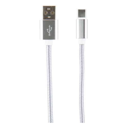 Кабель Red Line USB - Type-C, 2 метра, neylon, Silver в МТС
