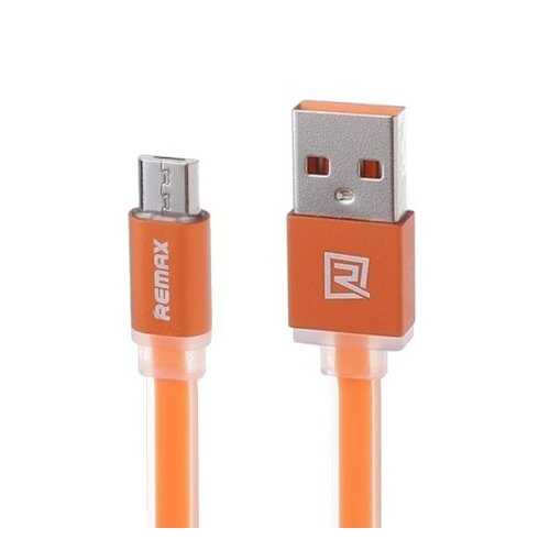 Кабель REMAX Colourful microUSB 1м Orange в МТС