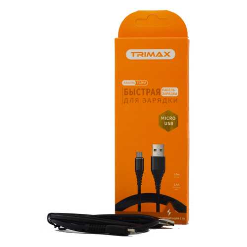 Кабель Trimax Micro-USB T10M 1m Black в МТС