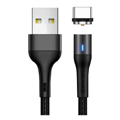 Кабель Usams SJ334 USB-A/C, Magnetic, Black (УТ000020306) в МТС