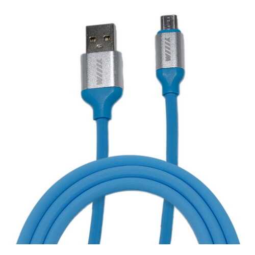 Кабель WIIIX CB120-UMU-10BU microUSB 1,2м Blue в МТС
