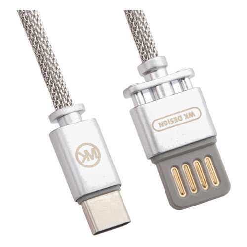 Кабель WK wdc-030 Type-C 1м Silver в МТС