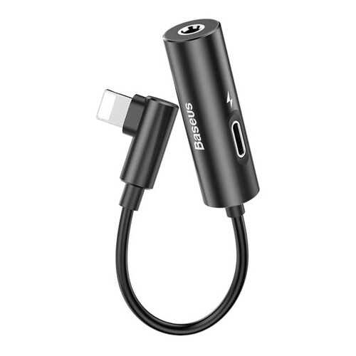 Переходник Baseus L42 Lightning (M) to Lightning (F)/3,5 mm (Black) в МТС