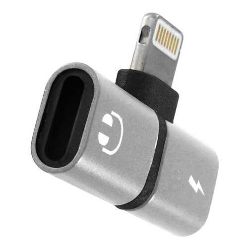 Переходник Krutoff Lightning - Lightning Charging+Lightning EarPods (silver) в МТС