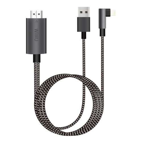 Переходник Wiwu HDMI Lightning 2м (Black/White) в МТС