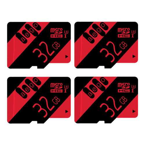 Карта памяти AEGO microSDHC Class 10 U3 32GB 4шт в МТС