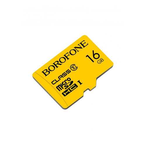 Карта памяти Borofone 16GB microSD Card Class 10 Yellow в МТС