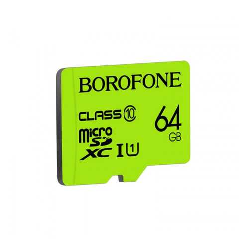 Карта памяти Borofone 64GB microSD Card Class 10 Green в МТС