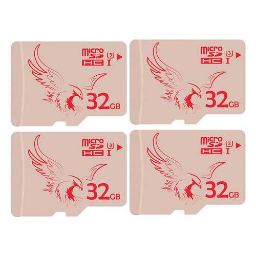 Карта памяти Braveeagle Class 10 microSDHC U3 32ГБ 4 шт в МТС