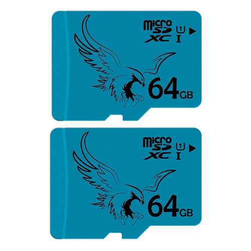 Карта памяти Braveeagle Class 10 microSDXC U1 64ГБ 2 шт в МТС