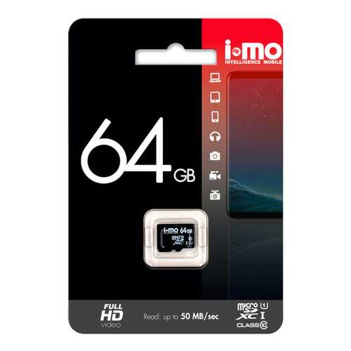 Карта памяти IMO Micro SD IM64GBSD-00 64GB в МТС